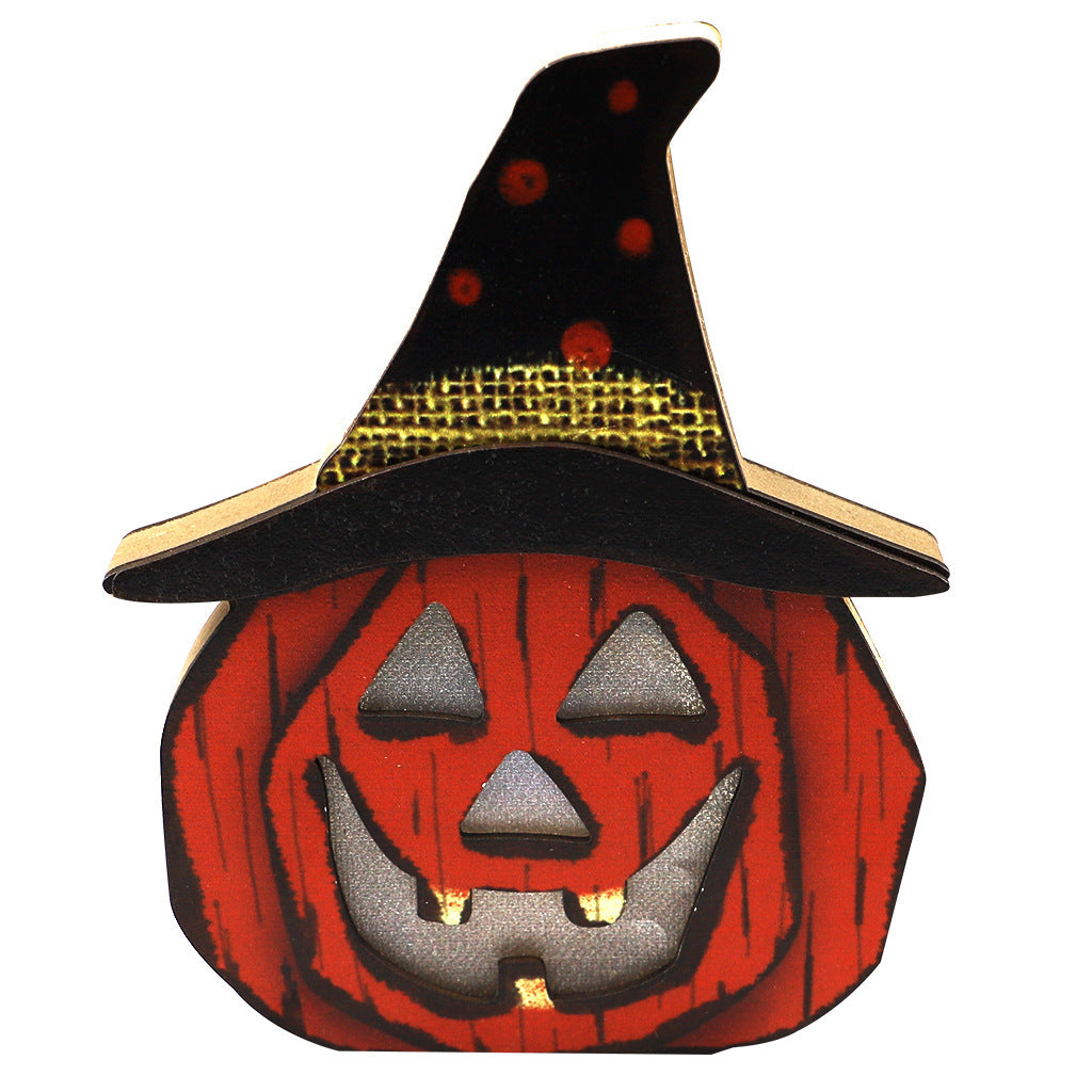 Kreativa Halloween träpumpa dekorationslampa