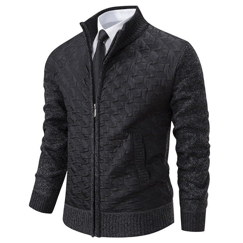 Trendiga Långärmad Slim Fit Jackor med Ståkrage – Perfekt för Höst/Vinter