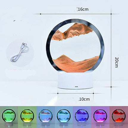 Kreativ 3D Quicksand Bordslampa sängbord