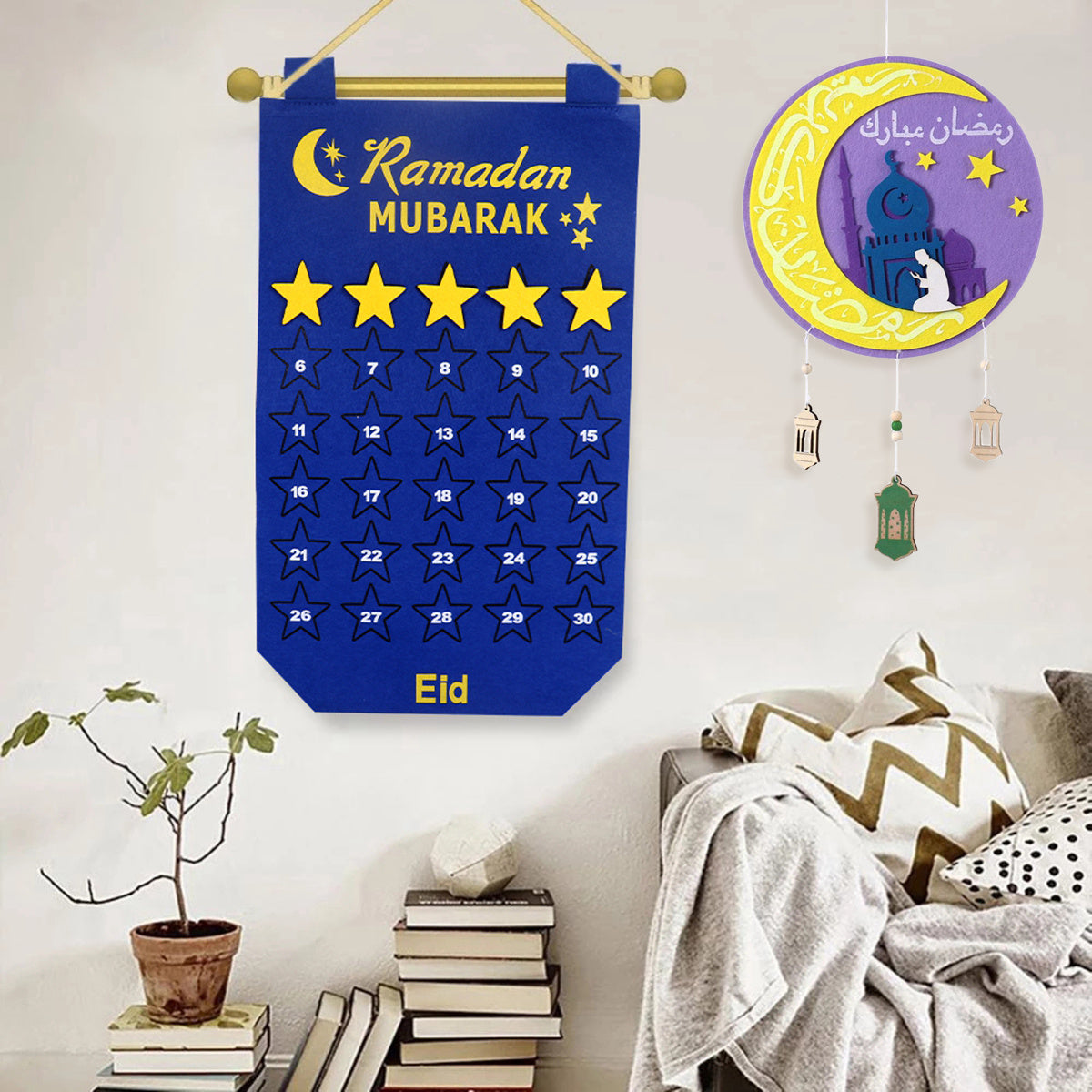 Ramadan Dekoration Eid Kalendrar 30 Dagar Eid