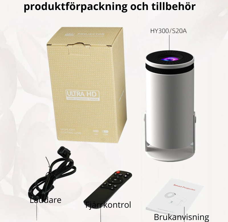 Hemma och utomhusbio projektor
