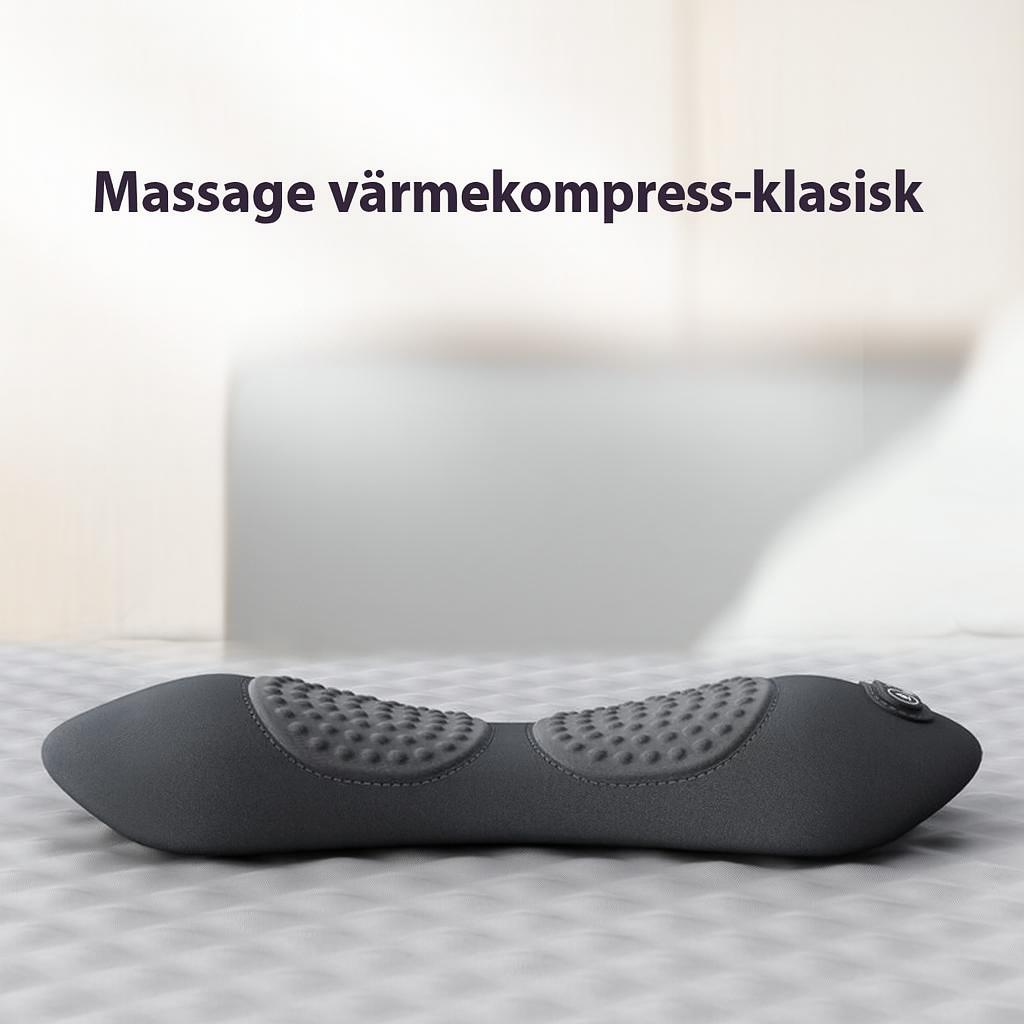 Ergonomisk ländryggskudde med värme och massage – Retrodesign