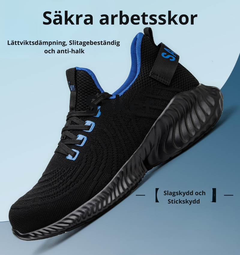 Bekväma, andningsbara Four Seasons Anti-krossande och anti-penetration Arbetsskor