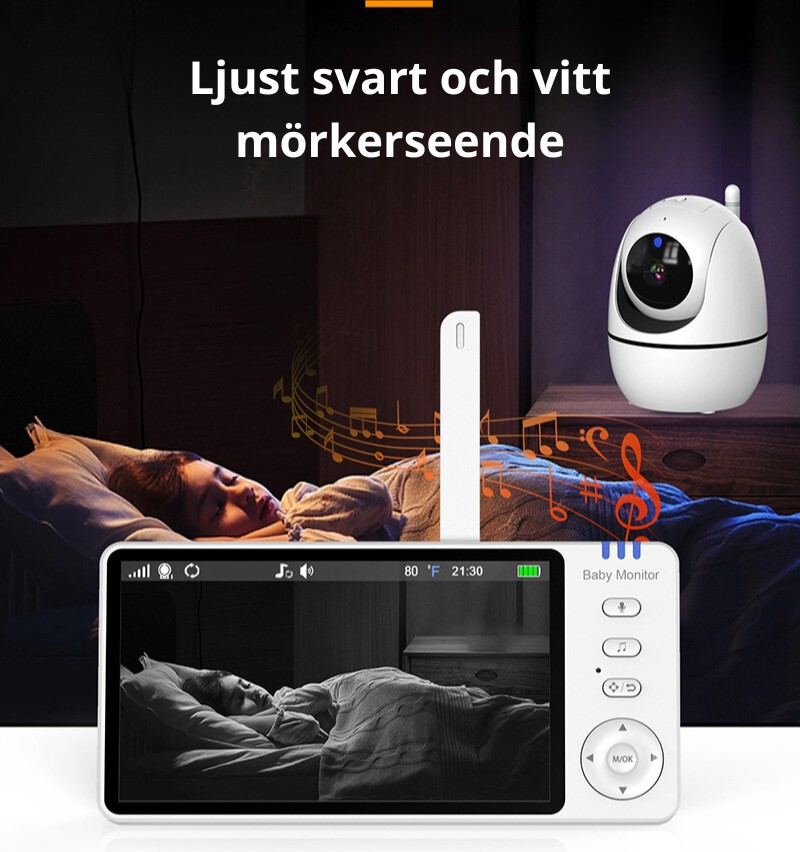 Europeisk design Baby Monitor med matningslarm