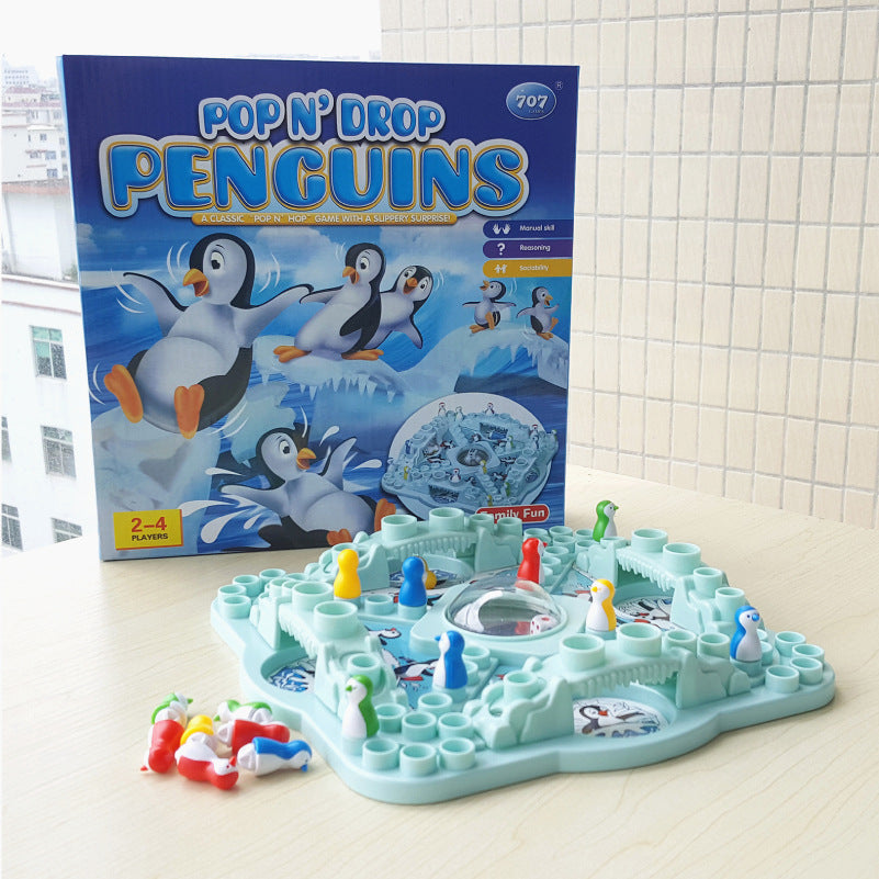 Roliga och pedagogiska Penguin flygande spel
