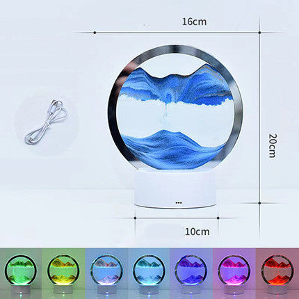 Kreativ 3D Quicksand Bordslampa sängbord