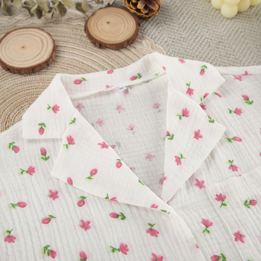 kortärmade sommar Pyjamas för kvinnor