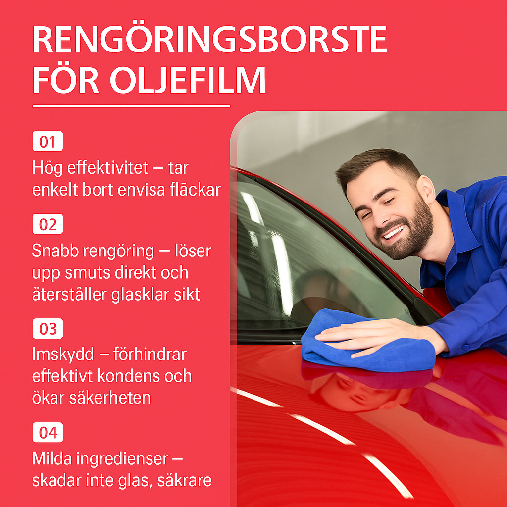 Multifunktionell glasrengörare för bilrutor