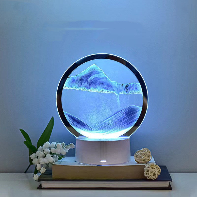 Kreativ 3D Quicksand Bordslampa sängbord