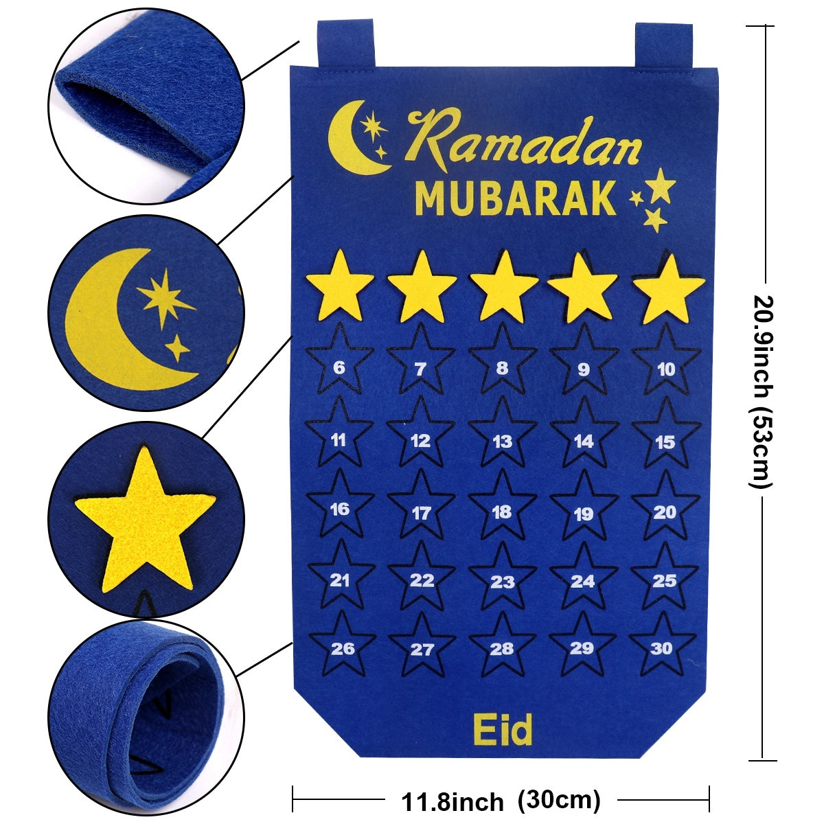 Ramadan Dekoration Eid Kalendrar 30 Dagar Eid