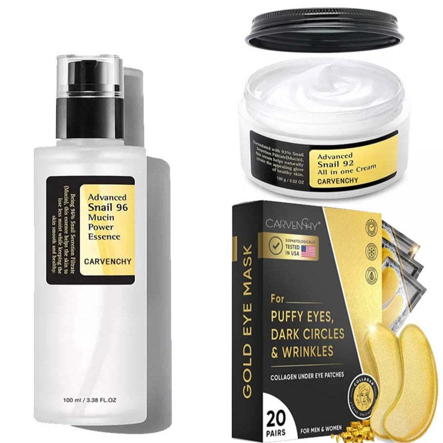 Kreativitet snigel mucin set "kräm, serum och ögonmask"