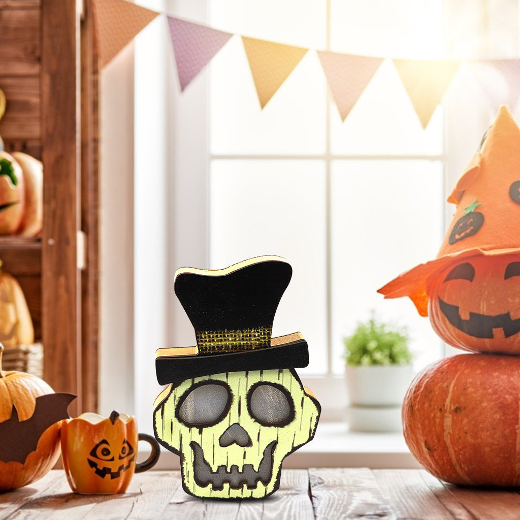 Kreativa Halloween träpumpa dekorationslampa